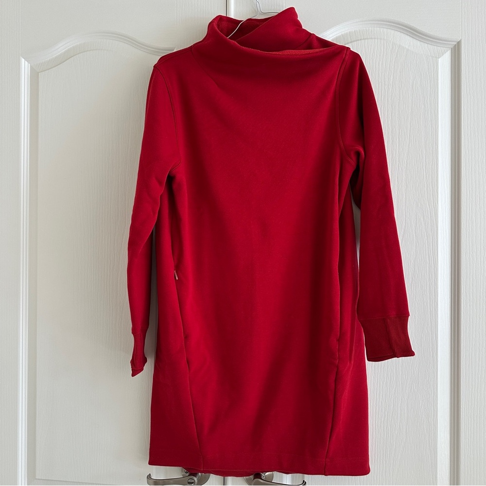 Athleta Fleece Turtleneck Dress